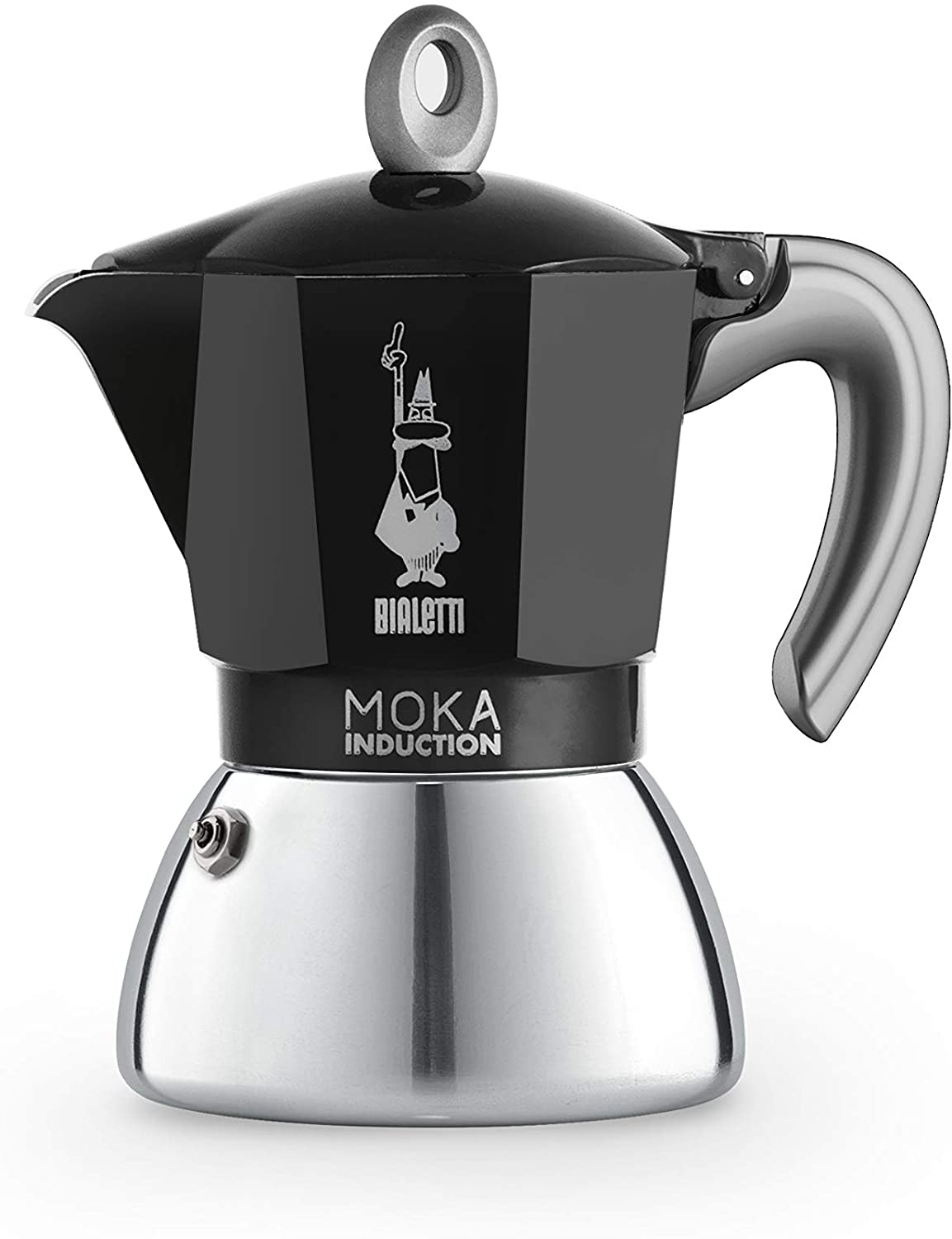 Bialetti 6936 Moka Induction на 6 чашек черная Гейзерная кофеварка |  Магазин кофейного оборудования Tintins