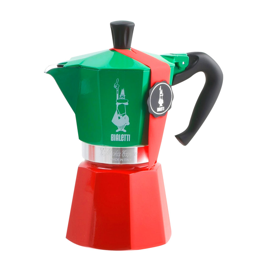 Bialetti 5322 Moka Express Italia на 3 чашки Гейзерная кофеварка