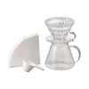 Hario S-VGBK-02-T Набор V60 с прозрачной стеклянной воронкой 02, фото 