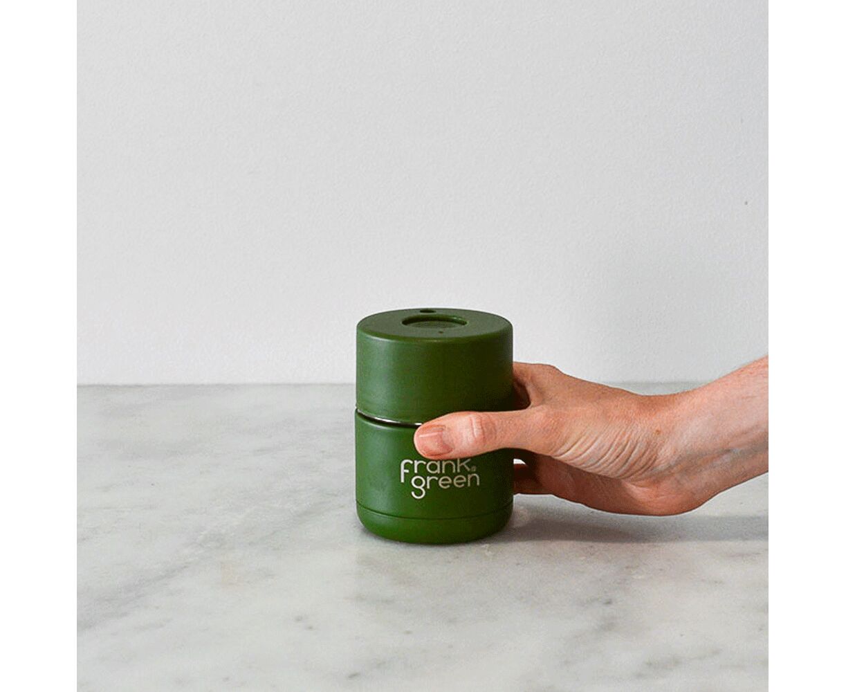 Frank Green Ceramic reusable cup Термокружка 175 мл хаки, фото , изображени...