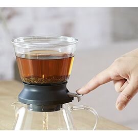 Hario Largo Tea Dripper Заварник с кнопкой 350 мл, фото , изображение 3