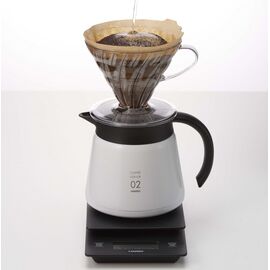 Hario VHS-60W V60 Стальной кофейник-термос 600 мл белый, фото , изображение 2