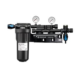 Everpure Coldrink/Insurice Twin Manifold with 10" Prefilter Двойная головная часть с манометрами и префильтром, фото 