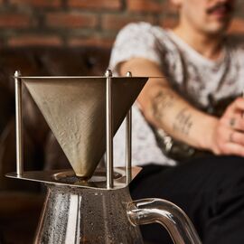 E&B LAB Dripper Металлический пуровер ультратонкой фильтрации 35 микрон, фото , изображение 3