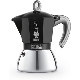 Bialetti 6936 Moka Induction на 6 чашек черная Гейзерная кофеварка, фото 