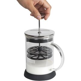 Bialetti Milk Frother ручной вспениватель молока на 6 чашек стекло, фото , изображение 4