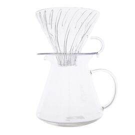 Hario S-VGBK-02-T Набор V60 с прозрачной стеклянной воронкой 02, фото , изображение 2