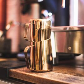 Barista&Co Dial In питчер 420 мл розовое золото, фото , изображение 2