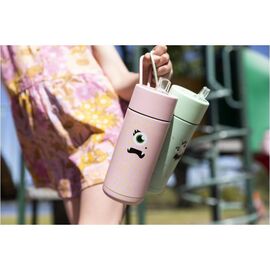 Franksters Frank Green Ceramic reusable cup Термокружка 475 мл светло-розовый с рисунком, фото , изображение 2