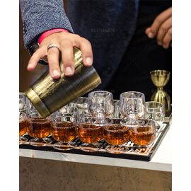 Lumian Kenko Boston Tin & Half Tin Шейкер 530/830 мл бронза, фото , изображение 4