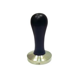 JoeFrex Elegance Flat Темпер 58 мм плоский с ручкой из бука, фото 