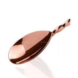 Lumian Барная ложка с мадлером 28 см медь, фото , изображение 2