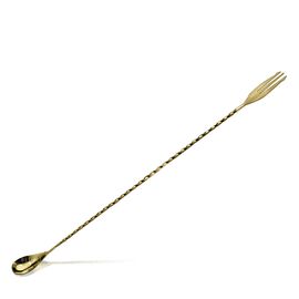 Lumian Trident fork Барная ложка 40 см бронза, фото 