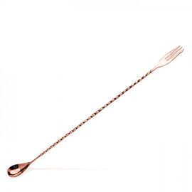 Lumian Trident fork Барная ложка 40 см медь, фото 