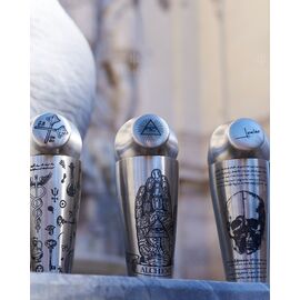 Lumian Chrono Destiny Шейкер 550 мл серебро с гравировкой, фото , изображение 5