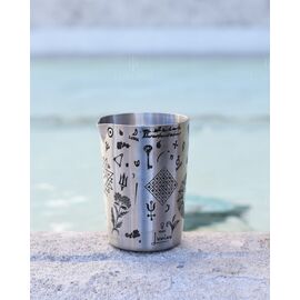 Lumian Sakura Alchemy Смесительный стакан 500 мл серебро с гравировкой, фото , изображение 3