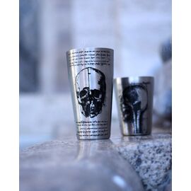 Lumian Yokai Boston Leonardo Tin & Half Tin Шейкер 530/830 мл серебро с гравировкой, фото , изображение 2