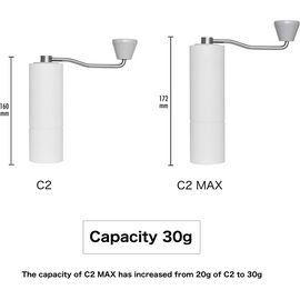 Timemore Chestnut C2 Max Кофемолка ручная белая, фото , изображение 3
