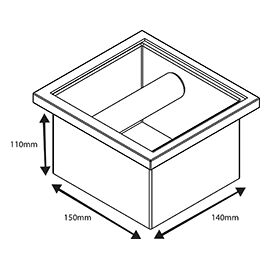 Coffeetools Нок-Бокс встраиваемый 185x170x95мм, фото , изображение 5