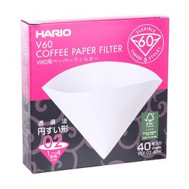 Hario VCF-02-40W Бумажные фильтры V60 02 белые 40 шт, фото , изображение 2