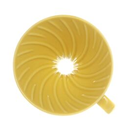 Hario VDC-02-YEL-UEX Керамический пуровер V60 02 желтый, фото , изображение 3