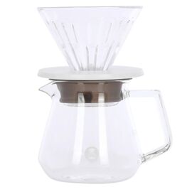 Timemore Glass Crystal Eye Brewer Set 01 360 мл набор для заваривания кофе белый, фото 