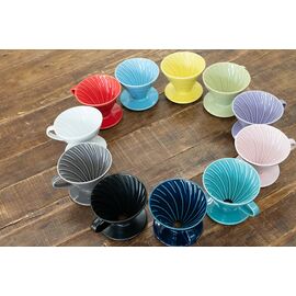 Hario VDC-02-PUH Керамический пуровер V60 02 фиолетовый вереск, фото , изображение 3