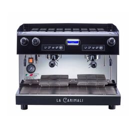 Carimali Nimble 2gr Рожковая кофемашина автомат 2 высокие группы черная с задней прозрачной панелью, фото 