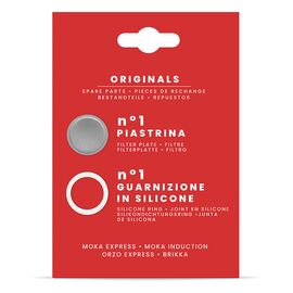 Bialetti силиконовый уплотнитель + 1 фильтр для гейзерных кофеварок на 3-4 чашки, фото , изображение 2