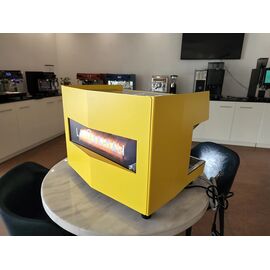 Carimali Nimble 2gr Рожковая кофемашина автомат 2 высокие группы желтая с задней прозрачной панелью, фото , изображение 5