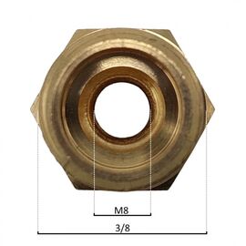 Nuova Simonelli 07300172 Соединитель резьбовой 3/8M-3/8M, фото , изображение 4