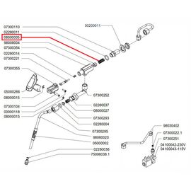 Nuova Simonelli 08000005 Пружина клапана крана подачи пара Ø11.5x25 мм, фото , изображение 2