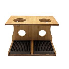 CoffeeTools Подставка для приготовления кофе двойная дерево, фото , изображение 2