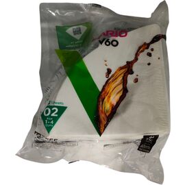 Hario VCF-02-100W Бумажные фильтры V60 02 белые 100 шт, фото , изображение 3