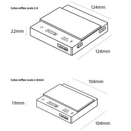 MHW-3BOMBER Cube 2.0 Mini Весы для кофе черные, фото , изображение 4