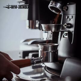 MHW-3BOMBER Дозирующее кольцо для портафильтра 58 мм коническое серебро, фото , изображение 2