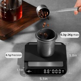 MHW-3BOMBER Formula Smart Весы для кофе черные, фото , изображение 5