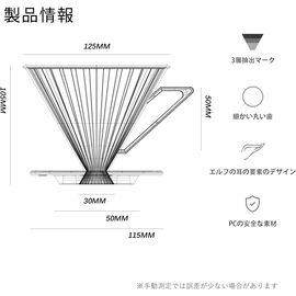 MHW-3BOMBER Elf Dripper V02 Пластиковый пуровер 02 антрацит, фото , изображение 2