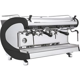 Nuova Simonelli Aurelia Wave 2Gr S 220V black+high groups+LED, кофемашина полуавтомат, высокие группы, LED подсветка, черная, фото 