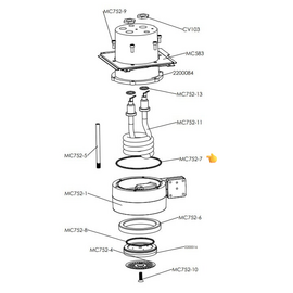 Lelit MC752/7 Прокладка бойлера для Kate, Glenda, Diana, фото , изображение 2