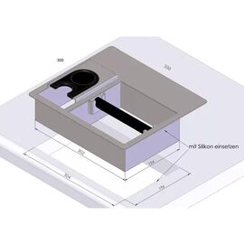 JoeFrex Counter Top Combi Нок-бокс со станцией для темпировки врезной сквозной, фото , изображение 4