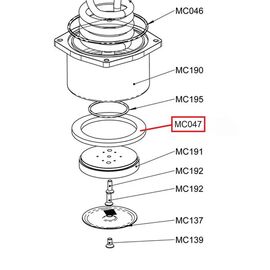 Lelit MC047Sil Уплотнение 57 мм группы, фото , изображение 2