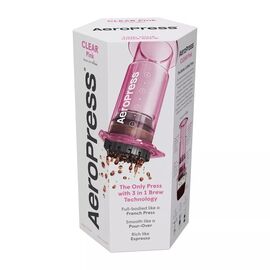AeroPress Clear Кофеварка ручная розовая, фото , изображение 4