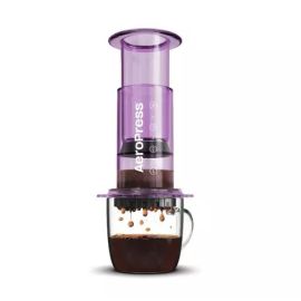 AeroPress Clear Кофеварка ручная фиолетовая, фото 