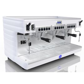 Carimali Bubble 3gr Рожковая кофемашина автомат 3 высокие группы белая, фото , изображение 3