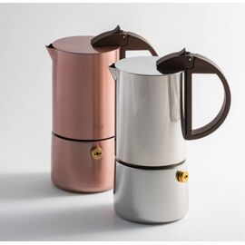 Gnali&Zani Chicca Гейзерная кофеварка на 3 чашки сталь, фото , изображение 6