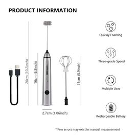 MHW-3BOMBER Капучинатор электрический серебряный, фото , изображение 5