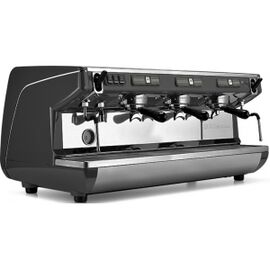 Nuova Simonelli Appia LIFE 3gr S 220V black+high groups+economizer Кофемашина полуавтомат, 3 высокие группы, экономайзер черная, фото 