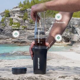 AeroPress Go Plus Кофеварка ручная портативная черная, фото , изображение 3