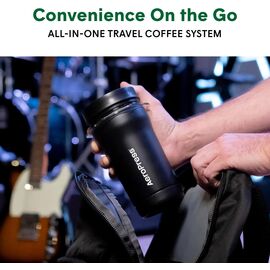 AeroPress Go Plus Кофеварка ручная портативная черная, фото , изображение 5